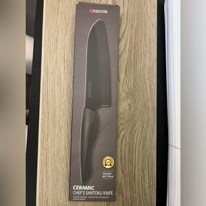 Kyocera Ceramic Chef’s Knife. Black New still in the box.
